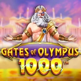 Gates of Olympus 1000 online game logo by Pragmatic Play on fam-bet-casino.com